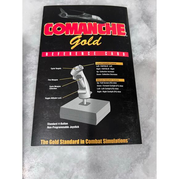 Comanche Gold PC CDROM NovaLogic 1998 Complete w/ Manual Strategy Guide Win95/98 - Picture 3 of 4